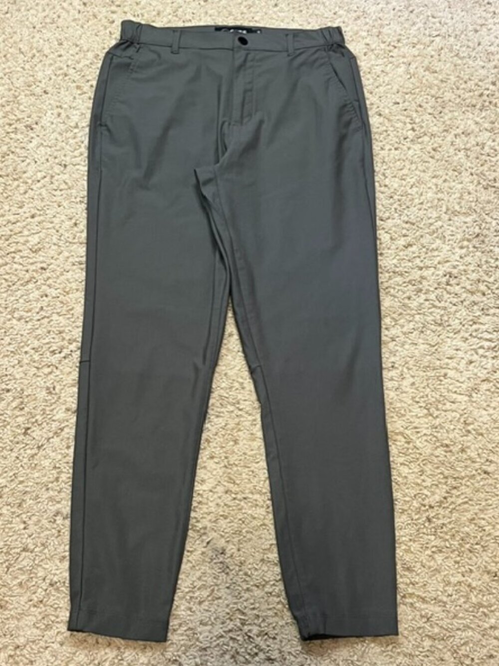 Cuts Clothing Men's AO Olive Green Slim Stretch Jogger Pants Size Small EUC
